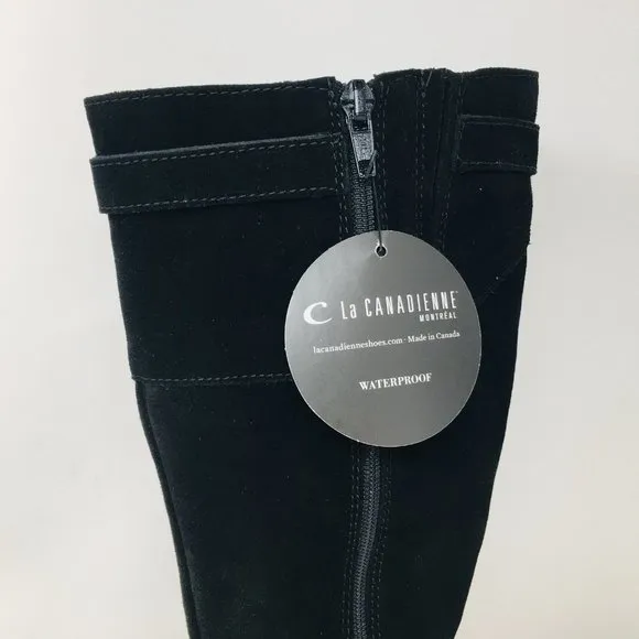 La Canadienne Shane Waterproof Suede Knee H Boots Size 5 M