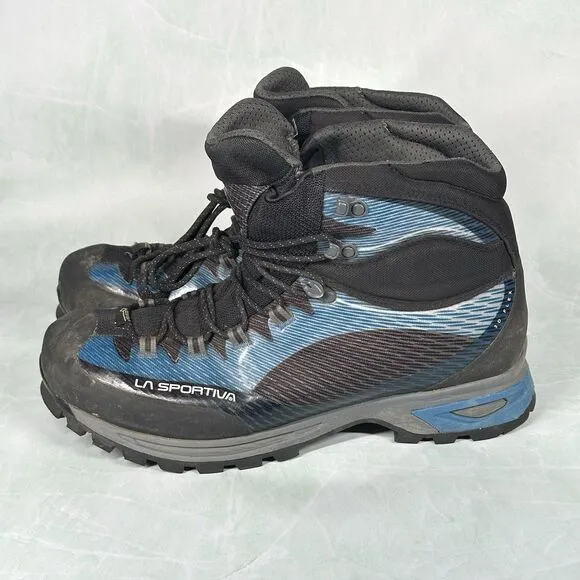 La Sportiva Boots Mens Size 12 Trango Tech GTX Mountaineering  Gore-Tex Blk Blue