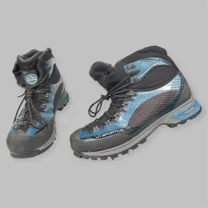 La Sportiva Boots Mens Size 12 Trango Tech GTX Mountaineering  Gore-Tex Blk Blue