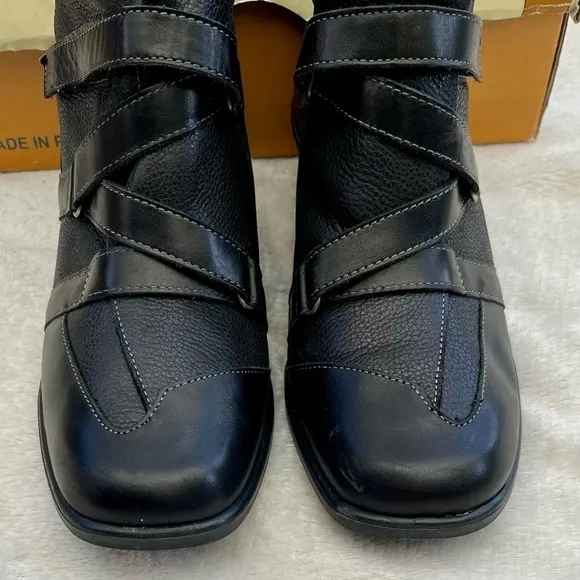 Leather Booties Spring Steps Size 7.5-8