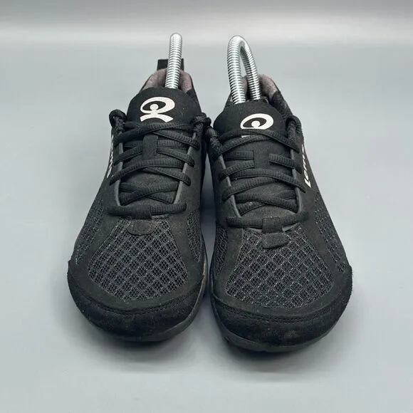 Lems Primal 2 Women's 7.5 Black Athletic Shoes Lace-Up Low Top Running Shoes
