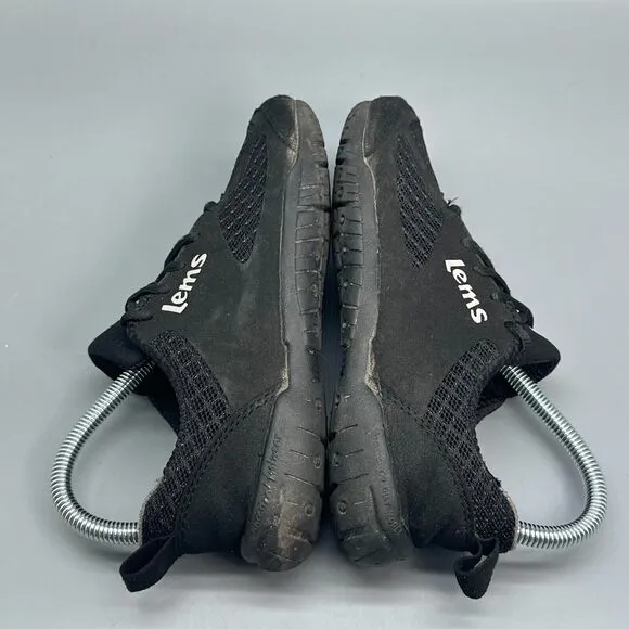 Lems Primal 2 Women's 7.5 Black Athletic Shoes Lace-Up Low Top Running Shoes