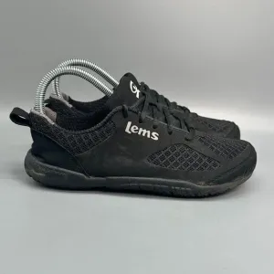 Lems Primal 2 Women's 7.5 Black Athletic Shoes Lace-Up Low Top Running Shoes