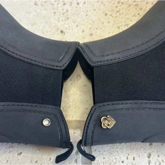 LIEBESKIND ANKLE BOOTS Black Rubber Slip On Shoes Size 38-8