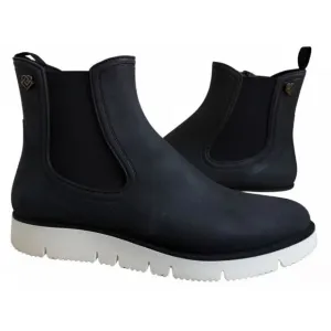 LIEBESKIND ANKLE BOOTS Black Rubber Slip On Shoes Size 38-8