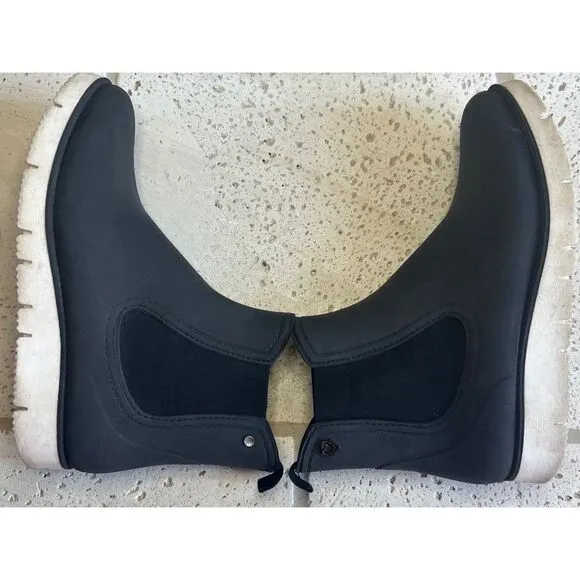 LIEBESKIND ANKLE BOOTS Black Rubber Slip On Shoes Size 38-8