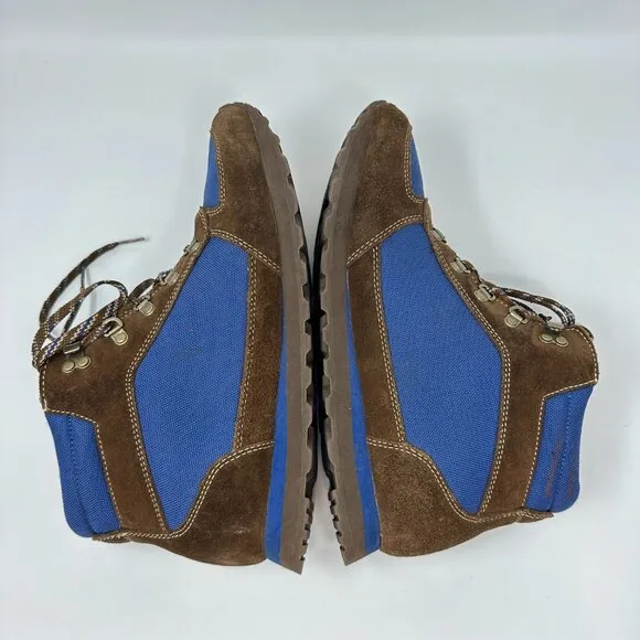 LL Bean Katahdin Waterproof Leather Hiking Boots ~ Mens Size 11M Brown/Blue