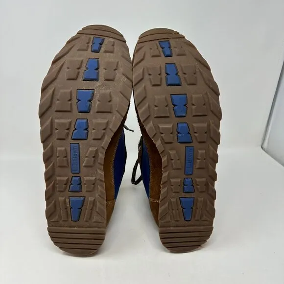 LL Bean Katahdin Waterproof Leather Hiking Boots ~ Mens Size 11M Brown/Blue