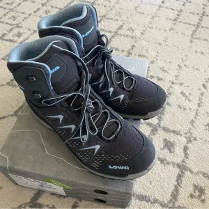 Lowa Innox Pro Mid Graphite Grey and Blue Hiking and Outdoor Boots