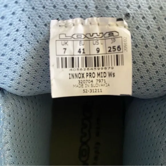 Lowa Innox Pro Mid Graphite Grey and Blue Hiking and Outdoor Boots