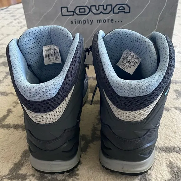 Lowa Innox Pro Mid Graphite Grey and Blue Hiking and Outdoor Boots