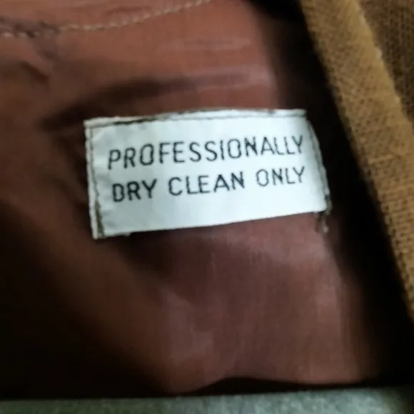 Luxury 1960s SHANNON RODGERS FOR JERRY SILVERMAN Linen Dress Vintage Brown M