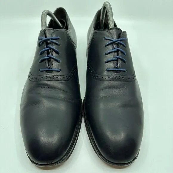 M. Gemi The Esperto Men’s Size 9.5 Black Blue Oxford Derby Work Dress Shoes