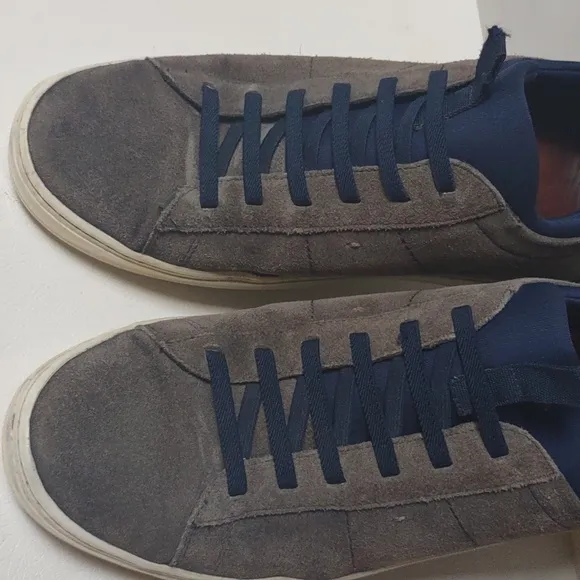 Martin Dingman Cameron Suede Sneakers Men's size 10.5 Gray Blue