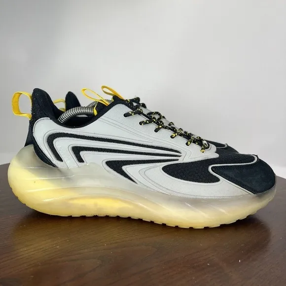 Mazino Krypton Shoes Men's 9 &amp; 10 Gray Black  Lace‎ Up Athletic Running Sneakers