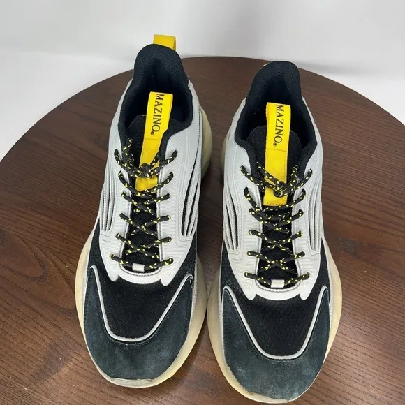 Mazino Krypton Shoes Men's 9 &amp; 10 Gray Black  Lace‎ Up Athletic Running Sneakers