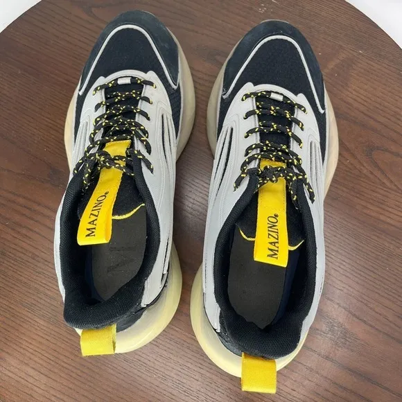 Mazino Krypton Shoes Men's 9 &amp; 10 Gray Black  Lace‎ Up Athletic Running Sneakers