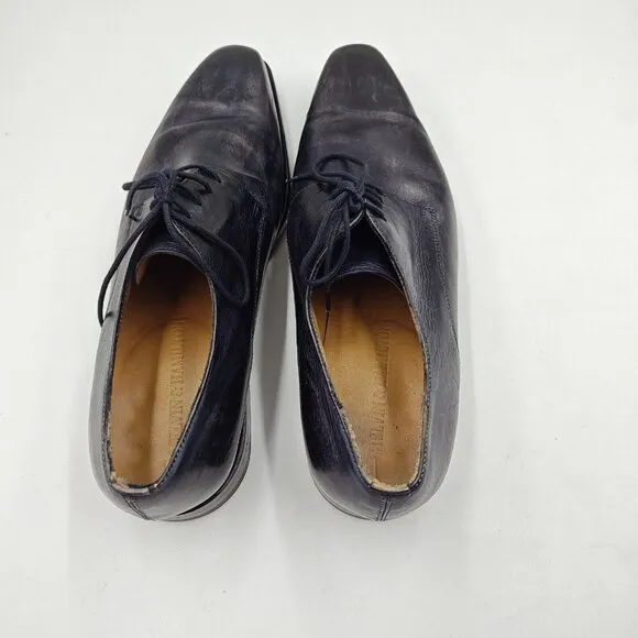 Melvin Hamilton Shoes Mens Size 41 Black Kylian 4 Oxford Leather Designer Casual