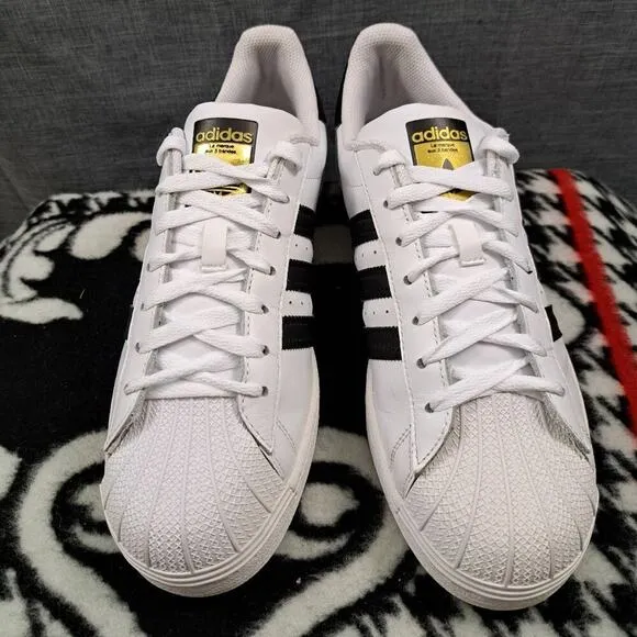 Men ADIDAS ORIGINALS SUPERSTAR Shoes Sneakers Size 9