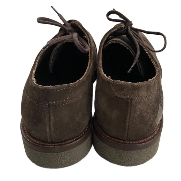 Men! New Florsheim Lace Up Oxford Shoes in Brown Suede size 9.5