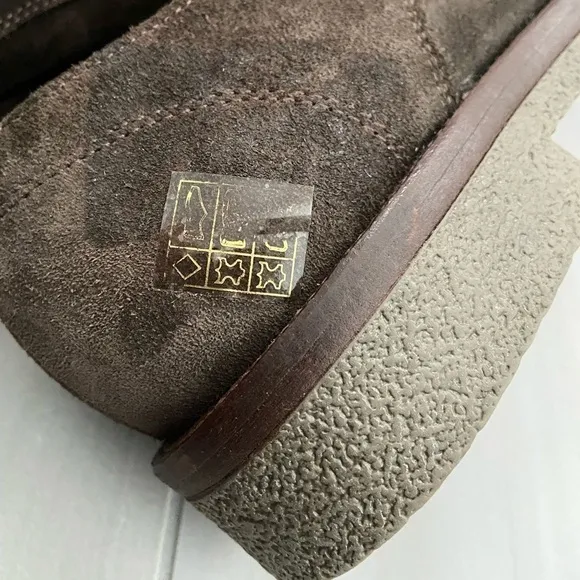 Men! New Florsheim Lace Up Oxford Shoes in Brown Suede size 9.5