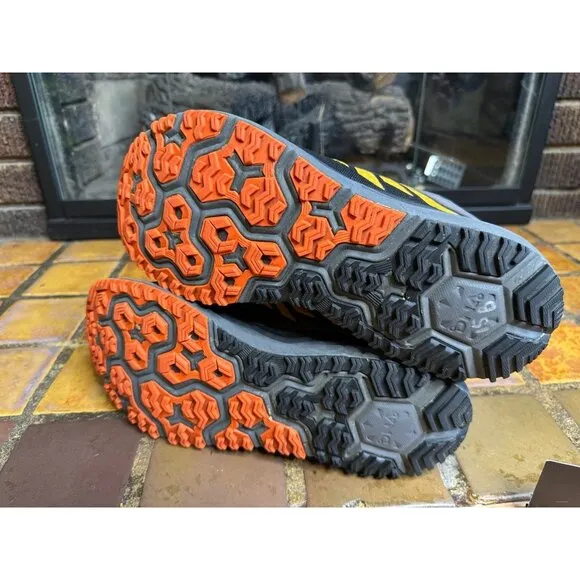 Mens 8.5 Brooks Caldera 1 Black Orange Athletic Running Shoes 1102421D075