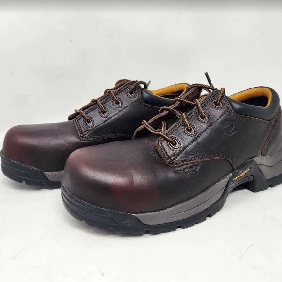 Men's 8.5 Carolina Braze non-metallic Comp broad toe ESD Oxford work shoe CA1520