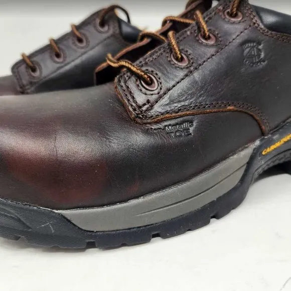 Men's 8.5 Carolina Braze non-metallic Comp broad toe ESD Oxford work shoe CA1520