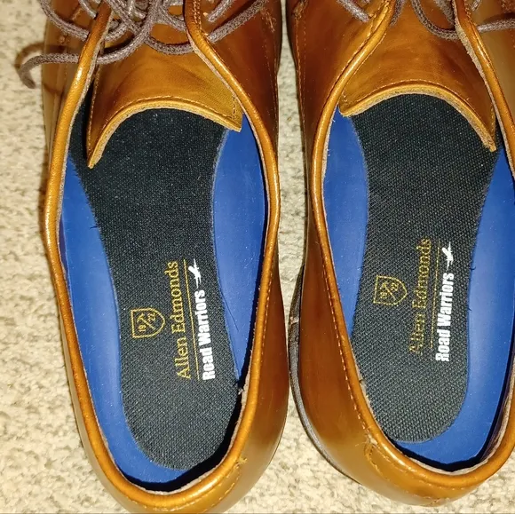 Men's Allen Edmonds Road Warrior leather dress shoes D 1604 Size 9.5