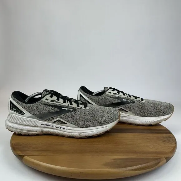 Mens Brooks Adrenaline GTS 23 Gray Athletic Running Sneakers‎ Shoes Size 12.5 D