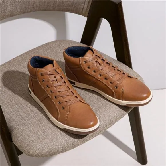 Men's Casual Shoes High Top Chukka Sneaker | Men Brown Boots