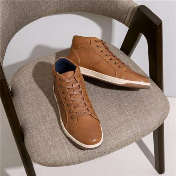 Men's Casual Shoes High Top Chukka Sneaker | Men Brown Boots