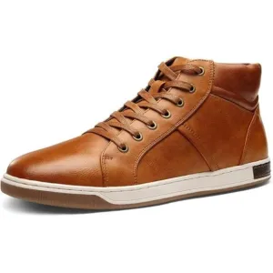 Men's Casual Shoes High Top Chukka Sneaker | Men Brown Boots