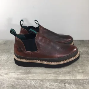 Men's Georgia Giant GR274 Romeo Work Wedge Chelsea Slip On Boots Shoes Size 9.5
