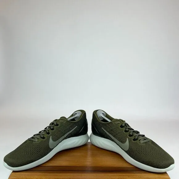 Mens Nike LunarGlide 9 Olive Green Athletic Running Sneakers Shoes Size 15 M EUC