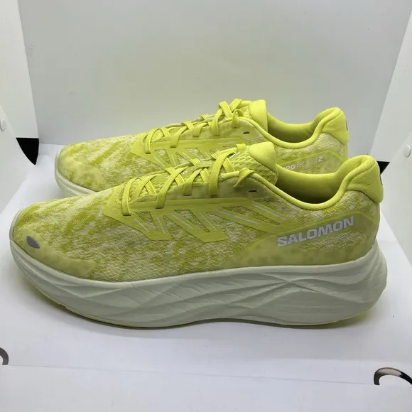 Men's Salomon Aero Glide 2 Running Shoes Sulphur Spring Sneakers‎ 474269