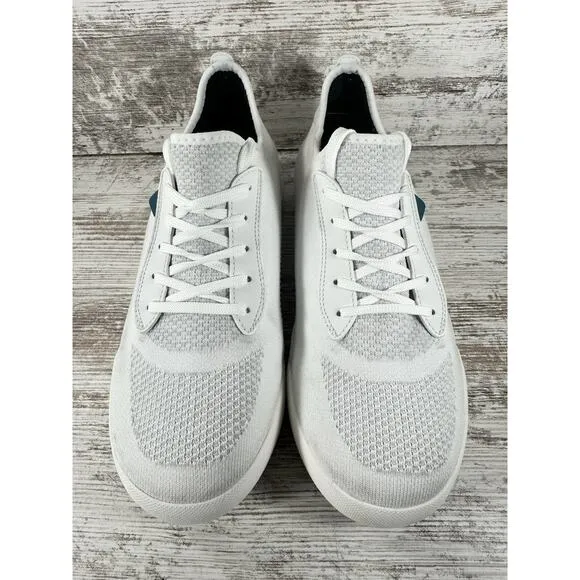 Men's Vessi Weekend White Low Top Waterproof Sneakers Sz 9