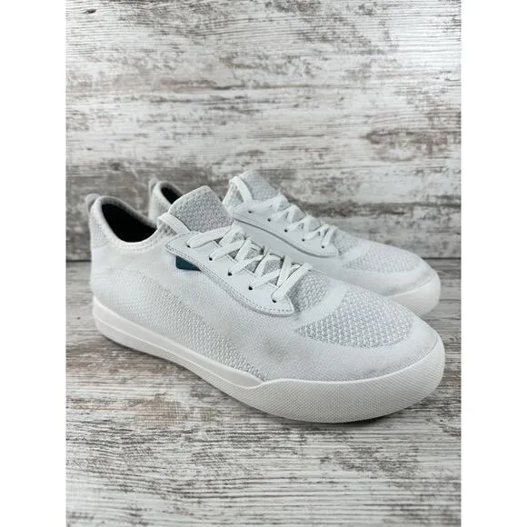 Men's Vessi Weekend White Low Top Waterproof Sneakers Sz 9
