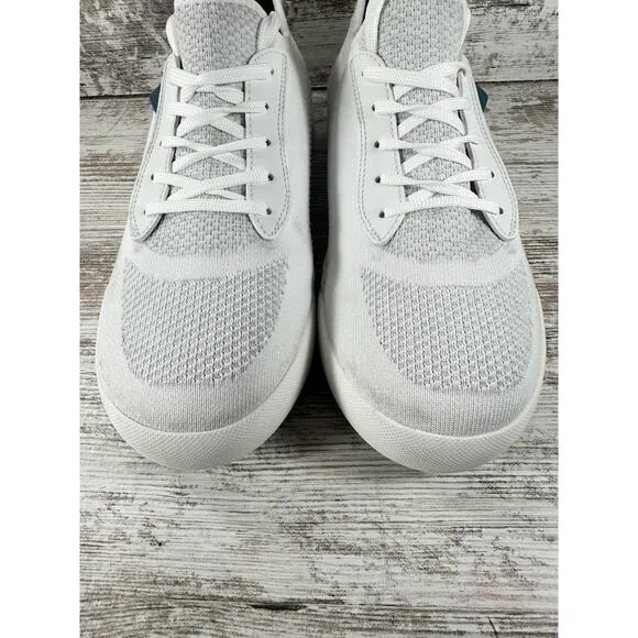 Men's Vessi Weekend White Low Top Waterproof Sneakers Sz 9