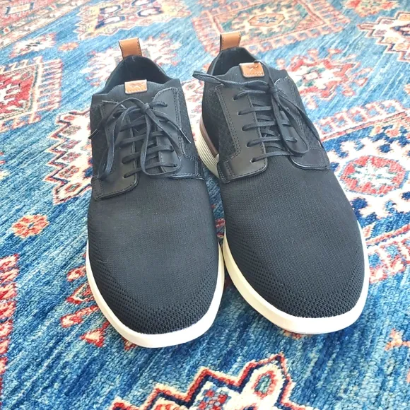 Men's Wolf &amp; Shepherd SwiftKnit Derby Black Casual Men's Shoes In Size 12