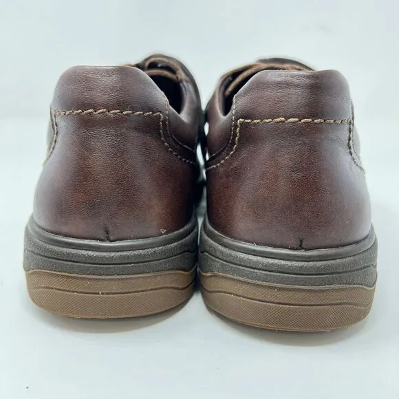 Mephisto Douk Waterproof Oxford Shoes Mens Brown Chestnut Leather US 7.5 EUR 7