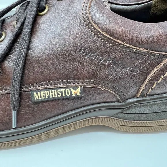 Mephisto Douk Waterproof Oxford Shoes Mens Brown Chestnut Leather US 7.5 EUR 7