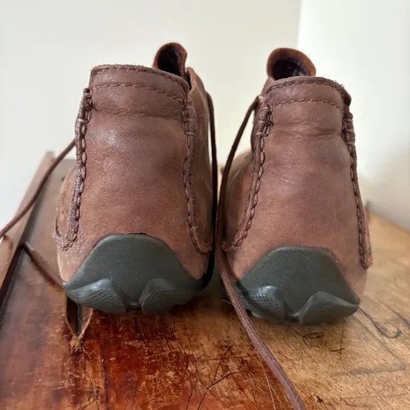 Merrell Brown Leather Waterproof Lace-up Chukka Boots men's sz 11.5 preworn