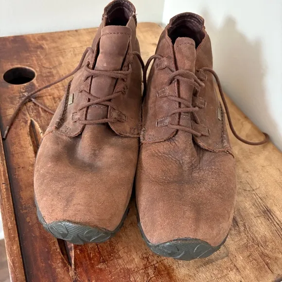 Merrell Brown Leather Waterproof Lace-up Chukka Boots men's sz 11.5 preworn