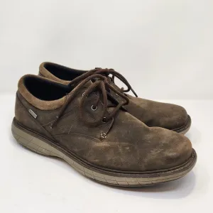 Merrell Men World Vue Brown Leather Casual Oxford Shoe Size 11.5 Lace Up Comfort