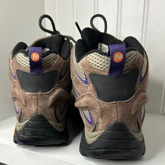 Merrell Moab 2 Mid Womens 9 Boots Bracken Waterproof Vibram Hiking J06050W