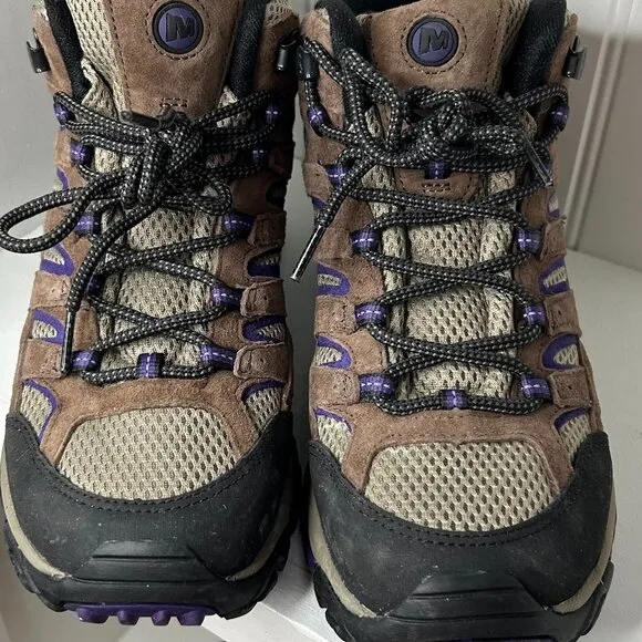 Merrell Moab 2 Mid Womens 9 Boots Bracken Waterproof Vibram Hiking J06050W