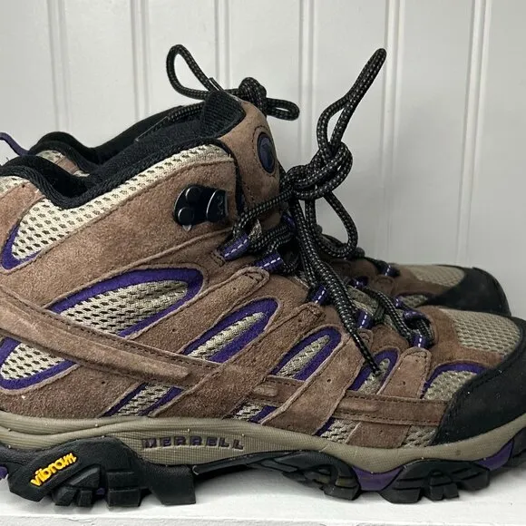 Merrell Moab 2 Mid Womens 9 Boots Bracken Waterproof Vibram Hiking J06050W