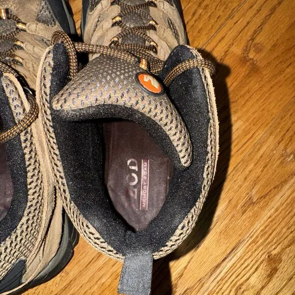 Merrell Moab Earth Mid Continuum Vibram Hiking Boots Mens Sz 10.5 Brown J88623