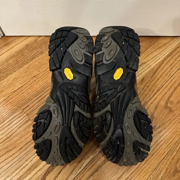 Merrell Moab Earth Mid Continuum Vibram Hiking Boots Mens Sz 10.5 Brown J88623